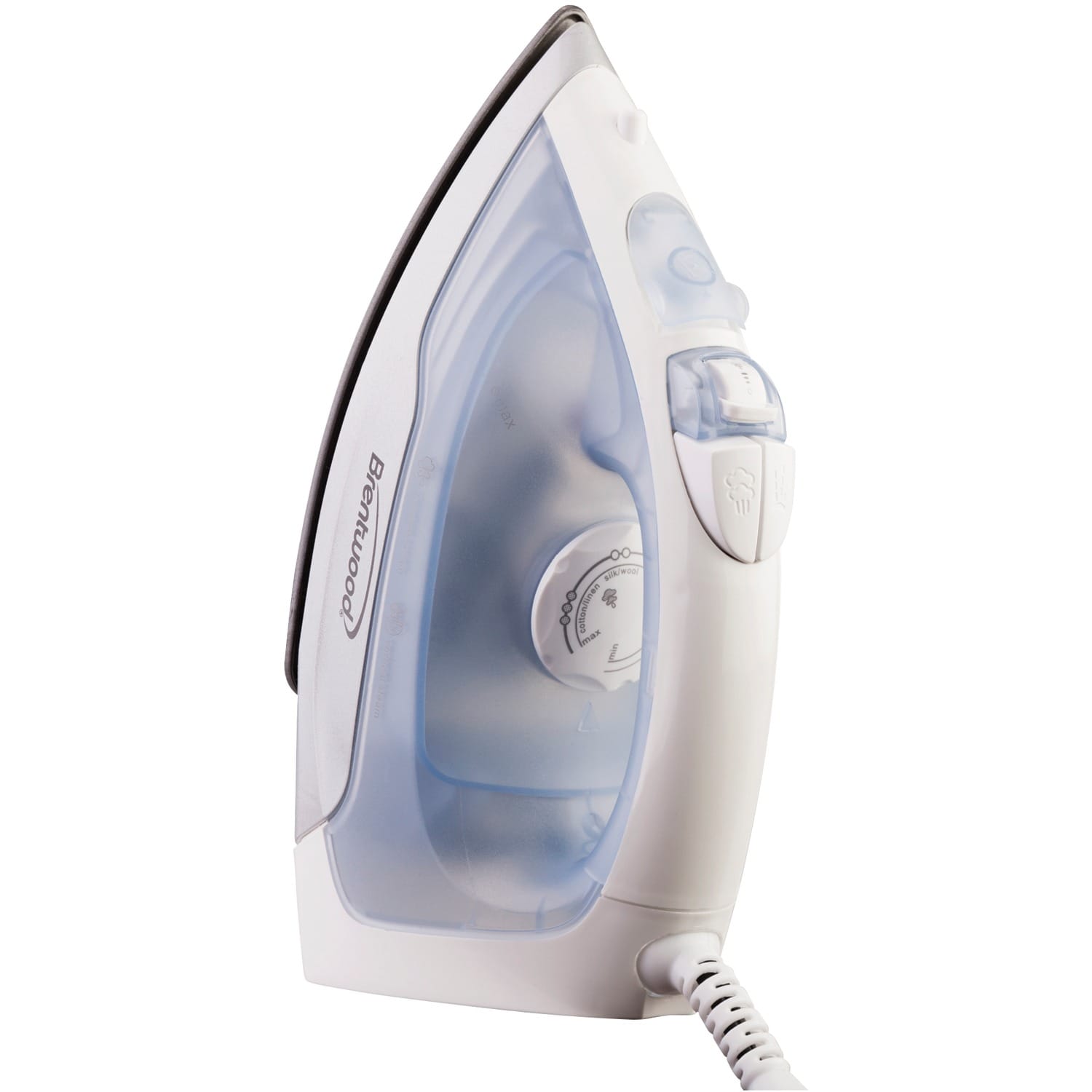 Brentwood Nonstick Steam Iron, Silver