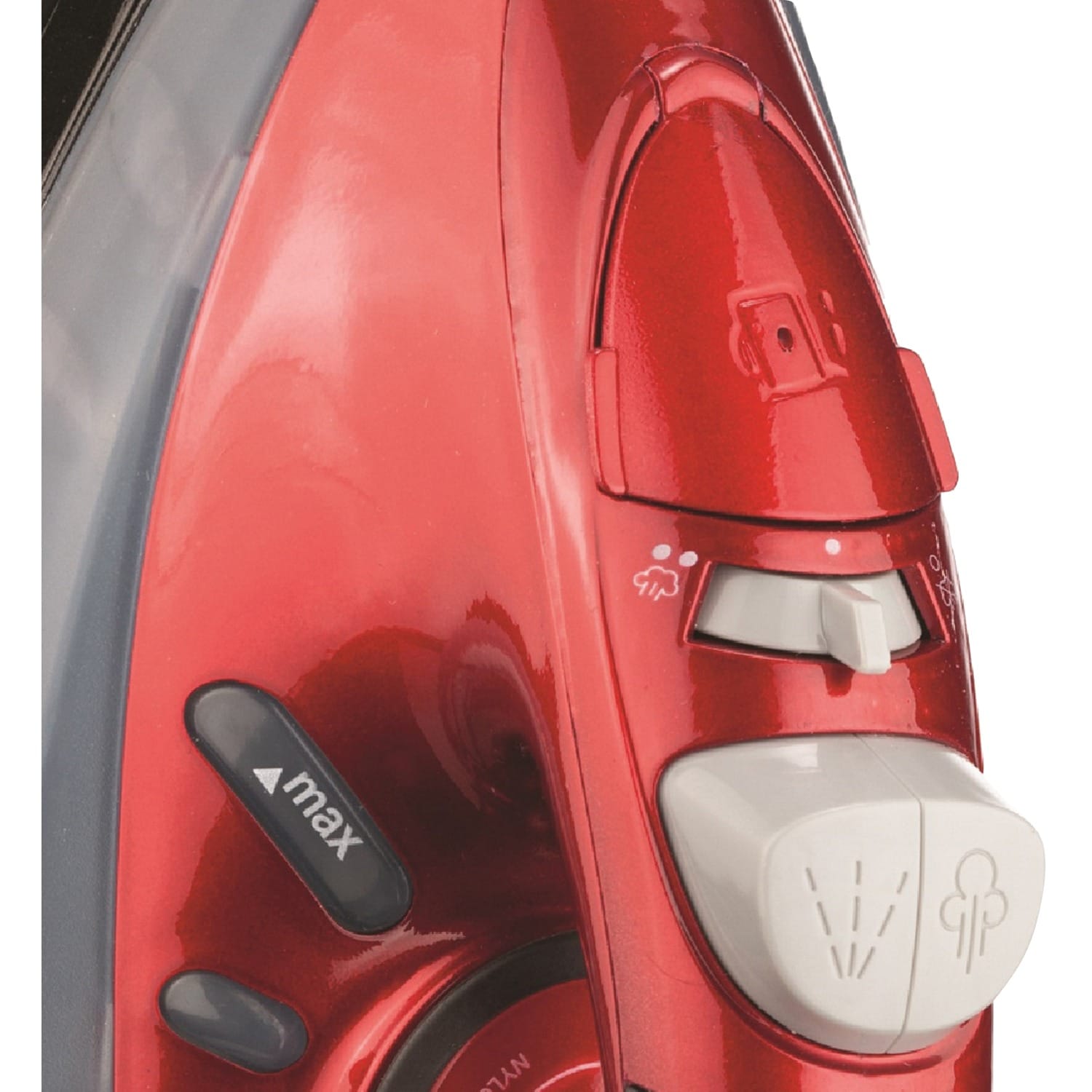 Brentwood Full-Size Nonstick Steam Iron, Red