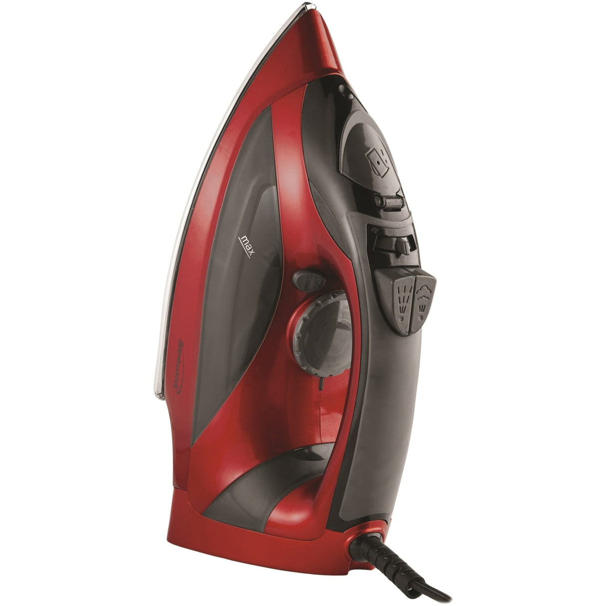 Brentwood Steam Iron with Auto Shutoff, Red