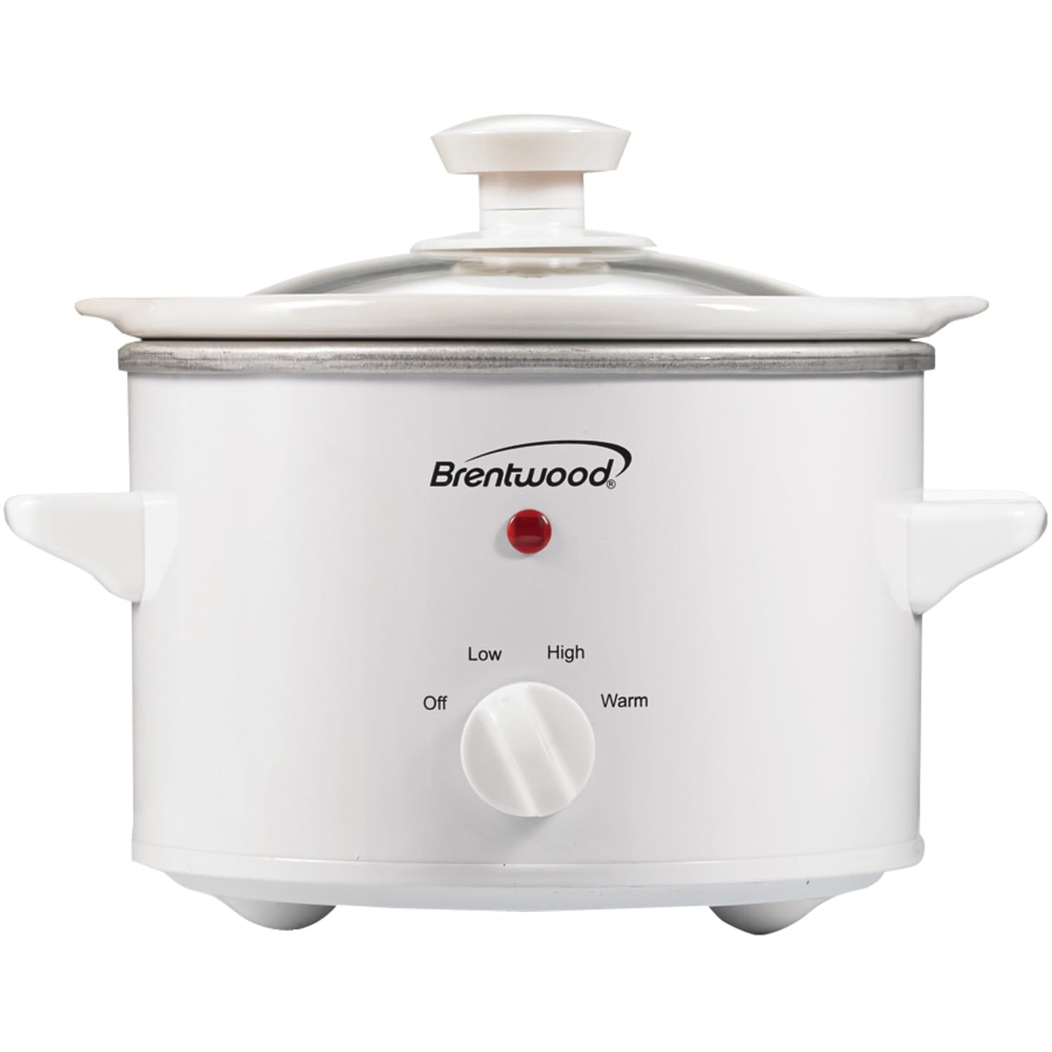 Brentwood 1.5-Qt. 120-Watt Slow Cooker, White