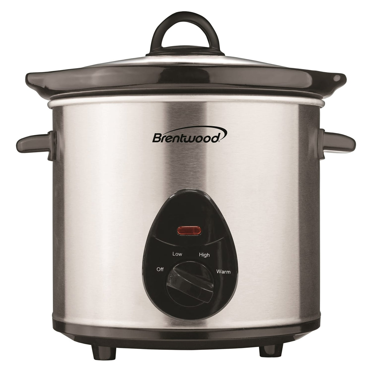 Brentwood 3-Qt. 170-Watt Slow Cooker, Stainless Steel