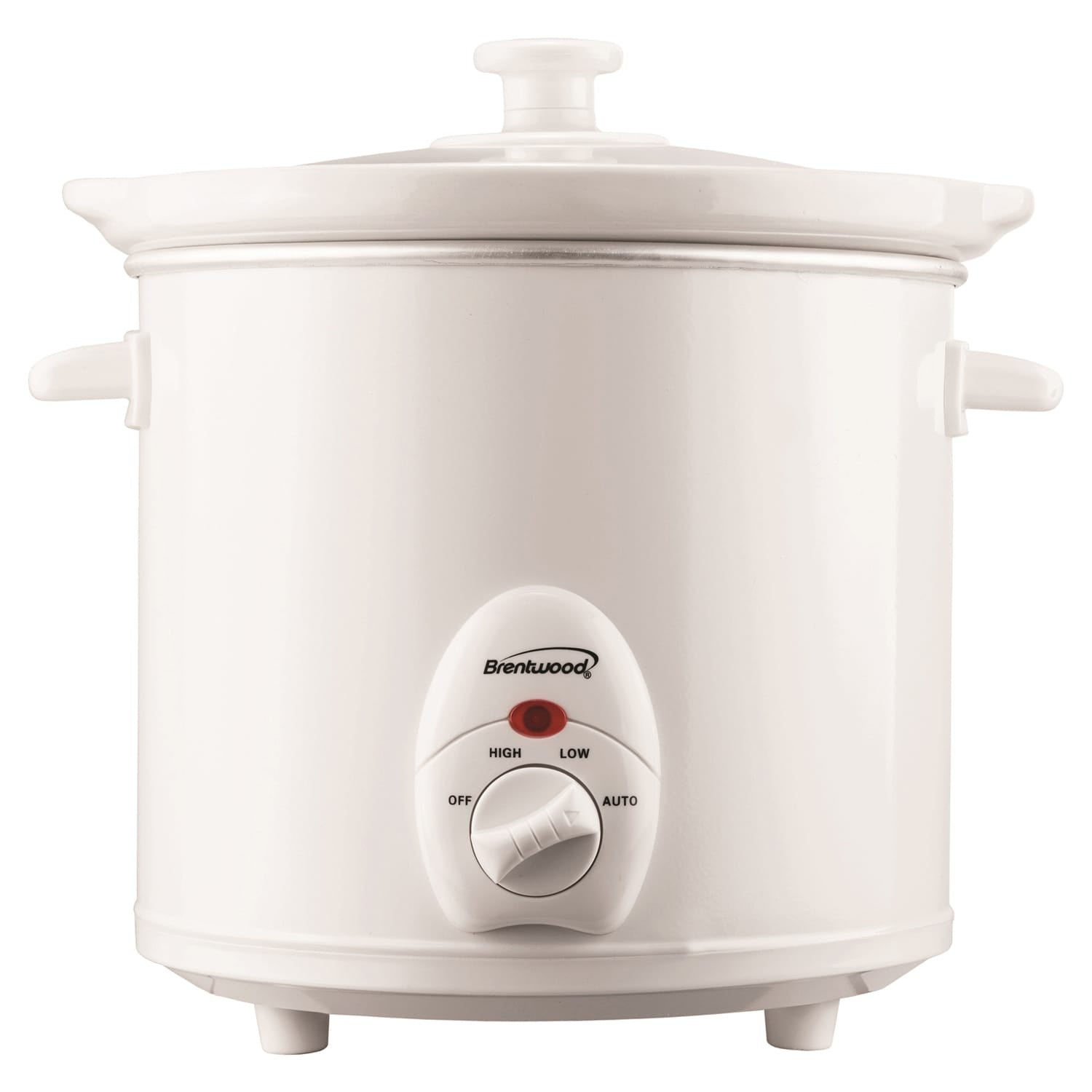 Brentwood 3-Qt. 170-Watt Slow Cooker, White