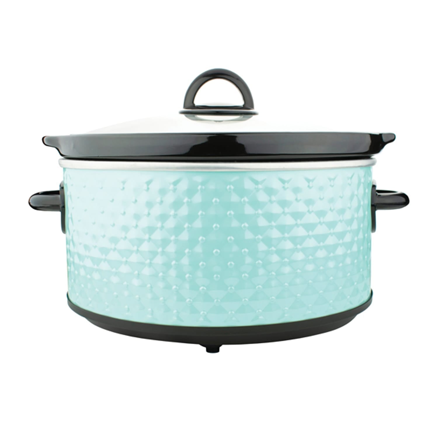 Brentwood 3.5-Quart Diamond-Pattern Slow Cooker, Blue