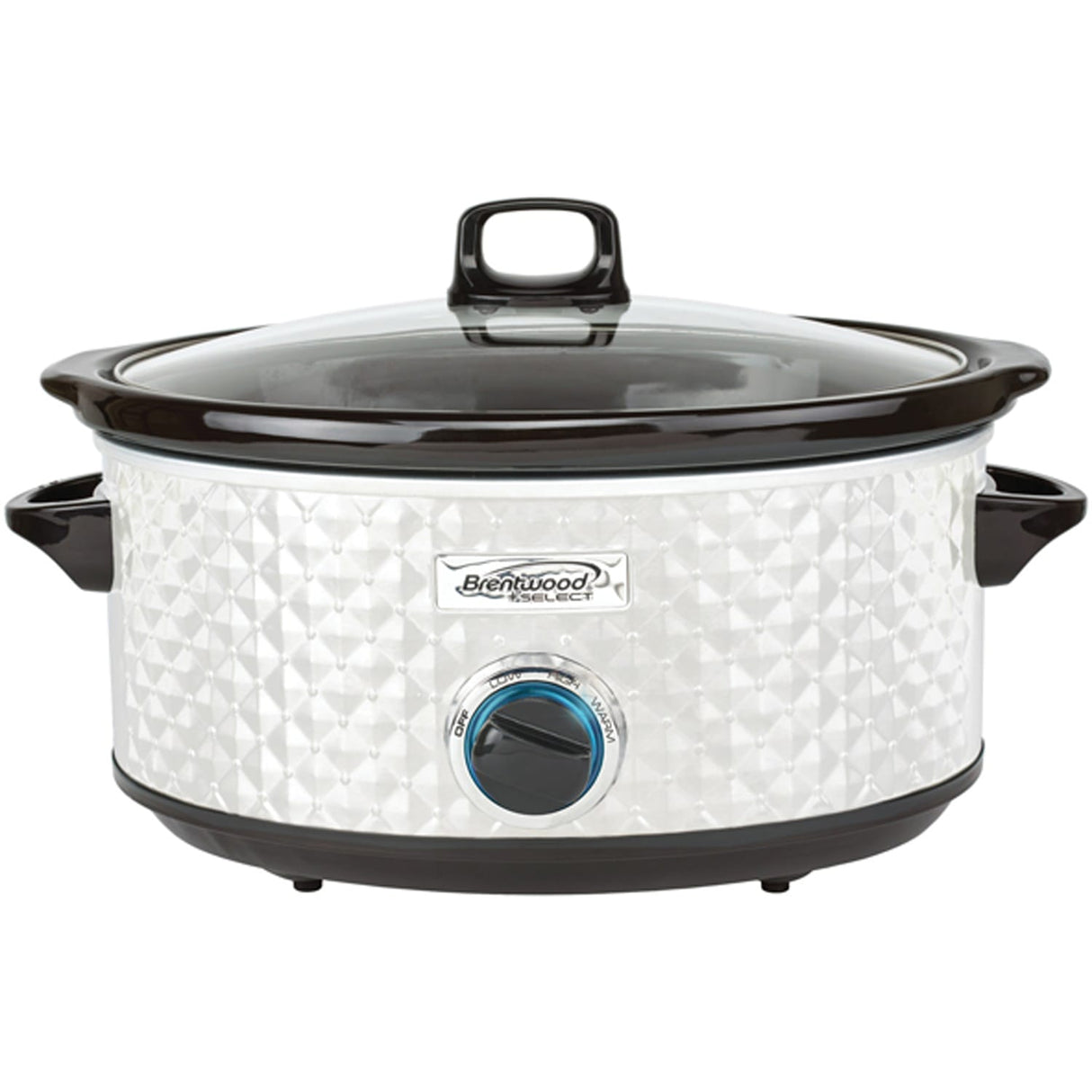 Brentwood Select 7-Qt. Slow Cooker, Pearl White