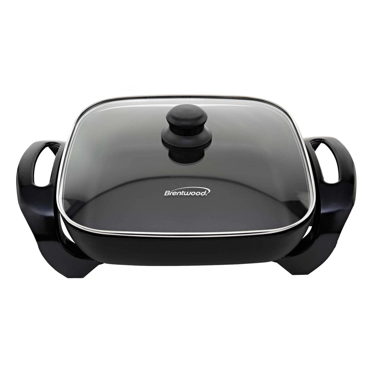 Brentwood 12-In. 1300-Watt Nonstick Electric Skillet with Glass Lid