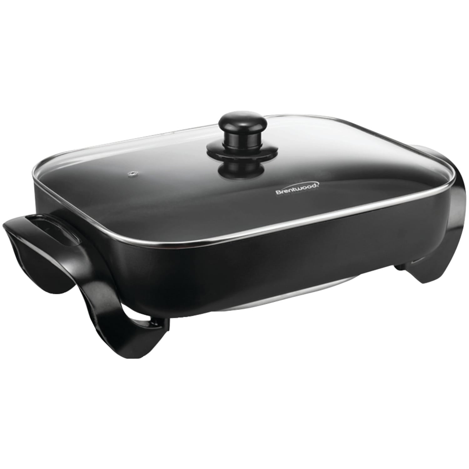 Brentwood 16-In. 1400-Watt Nonstick Electric Skillet with Glass Lid