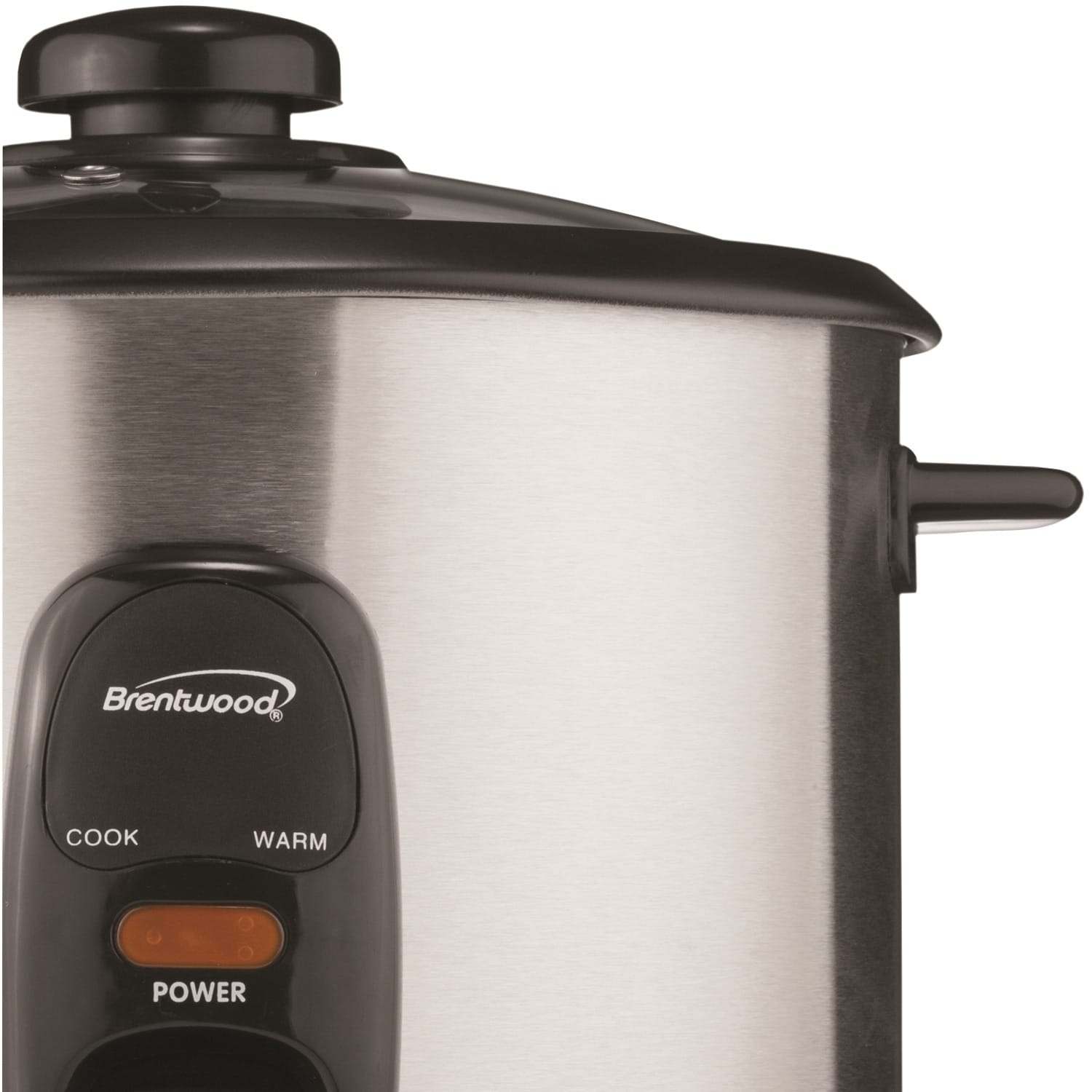 Brentwood 5-Cups Uncooked/10-Cups Cooked Electric Rice Cooker, Stainless Steel