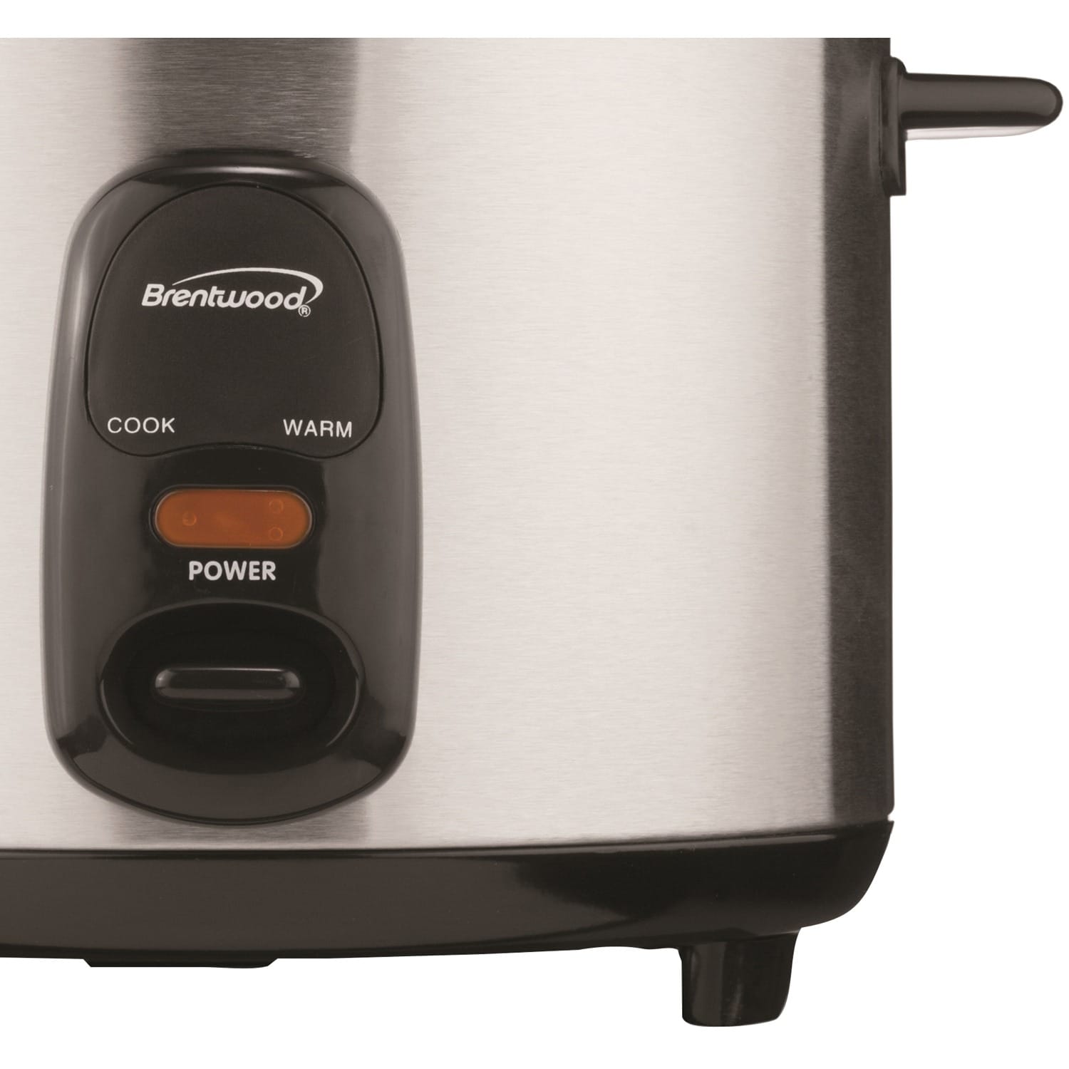 Brentwood 5-Cups Uncooked/10-Cups Cooked Electric Rice Cooker, Stainless Steel