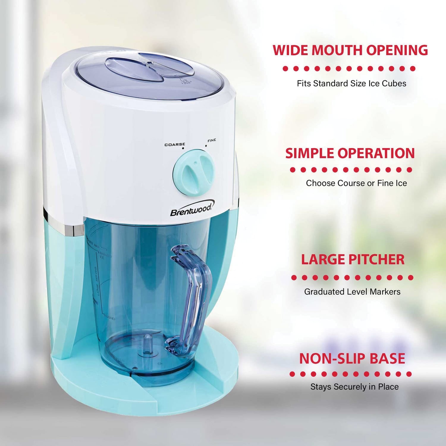 Brentwood Just For Fun TS-1425 35-Oz. Margarita and Frozen Drink Maker, Blue