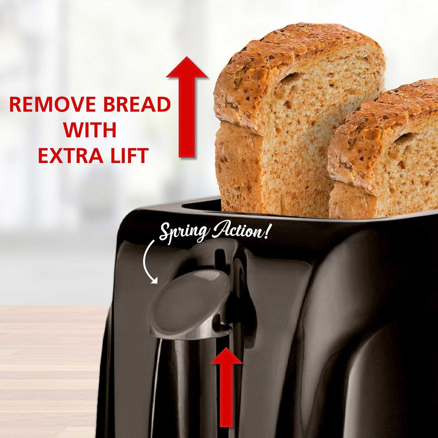 Brentwood Cool-Touch 2-Slice Toaster, Black