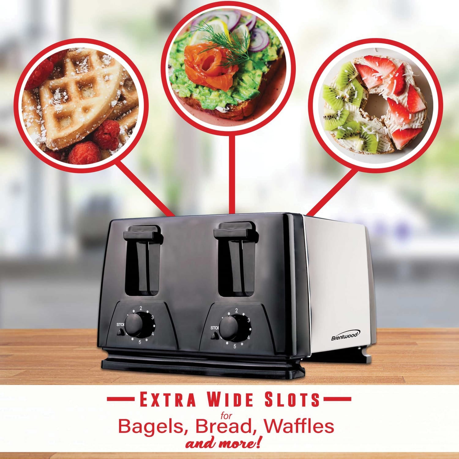 Brentwood 4-Slice Toaster