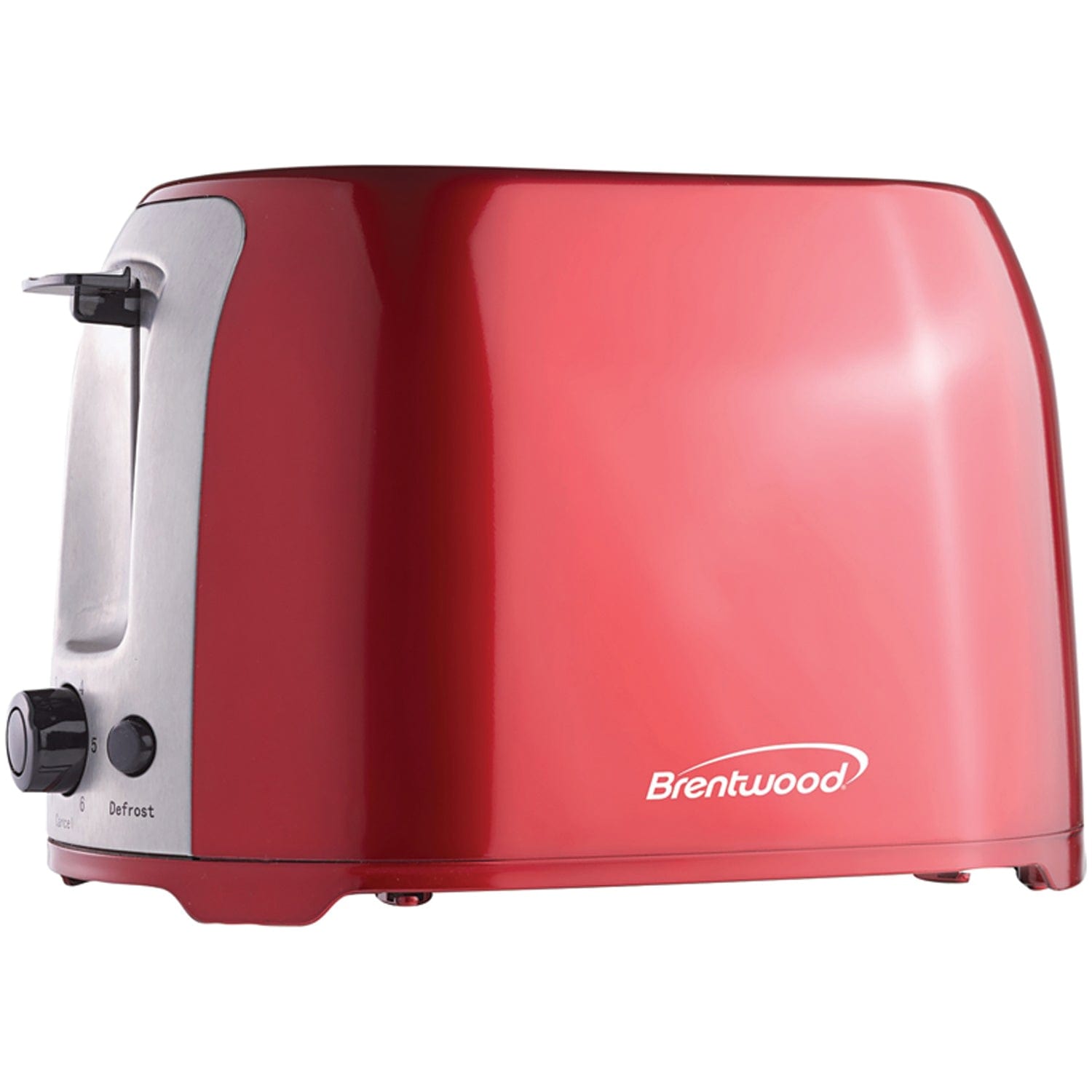 Brentwood 2-Slice Cool-Touch Toaster with Extra-Wide Slots, Red