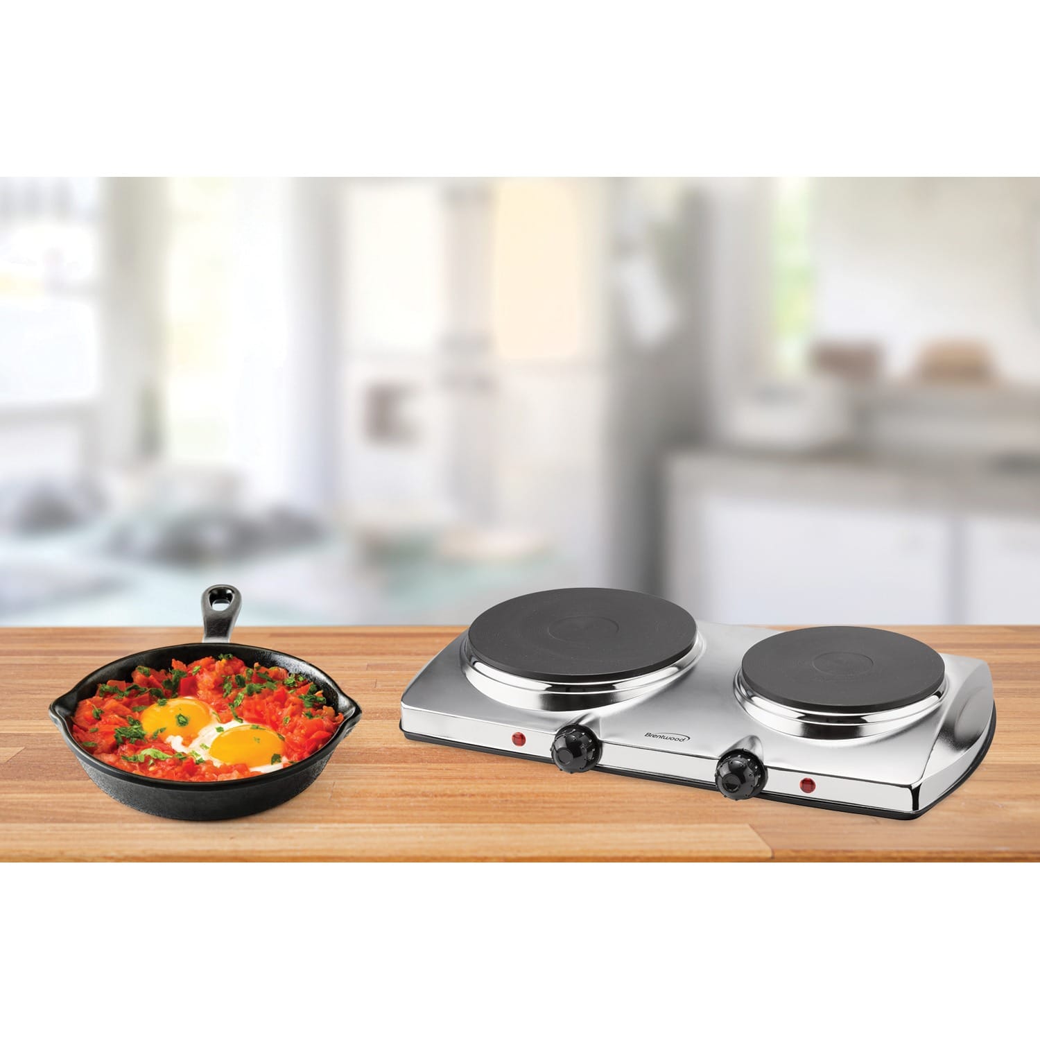 Brentwood 1440-Watt Double-Burner Electric Hot Plate