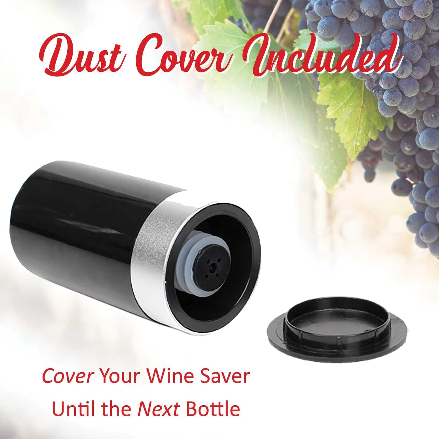 Brentwood Portable Automatic Vacuum Wine Preserver and Bottle Stopper