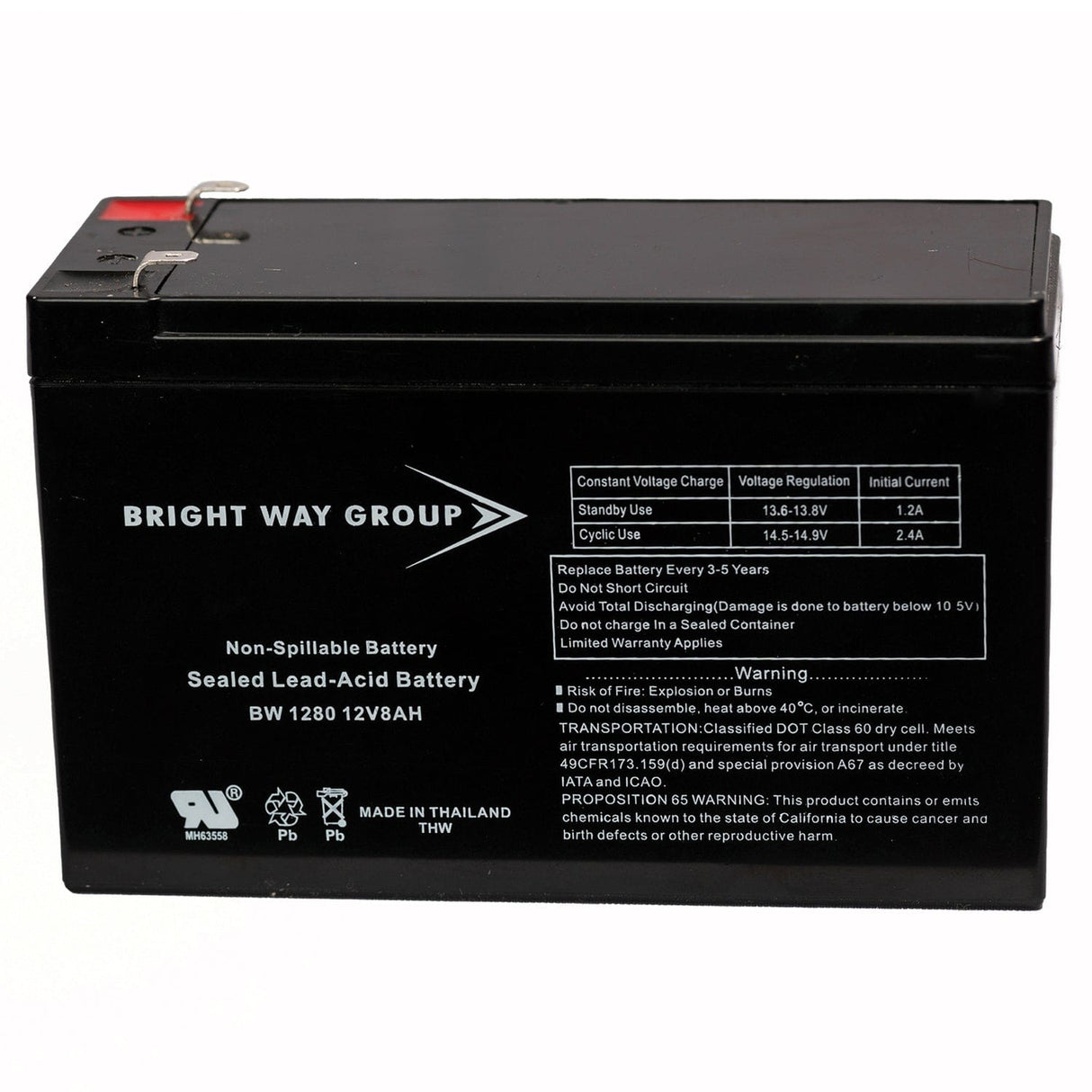 Bright Way Group BWG 1280 F2 Battery
