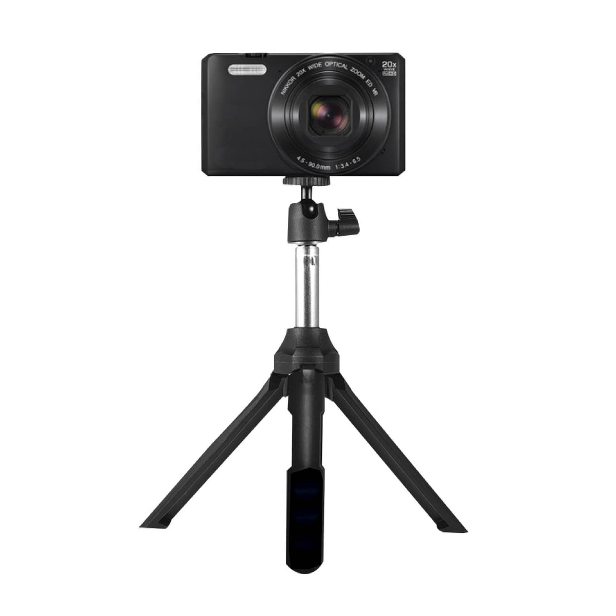 Bower 6-in-1 Multipod and Selfie Stick with Bluetooth Remote for Smartphones, Black
