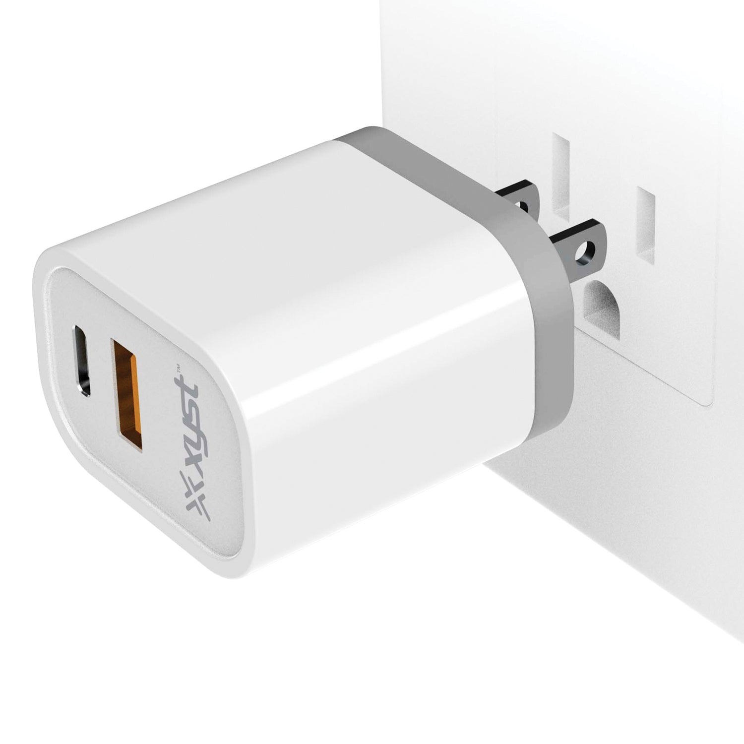 XYST 3.4-Amp Dual USB Wall Charger with USB Port and USB Type-C Port