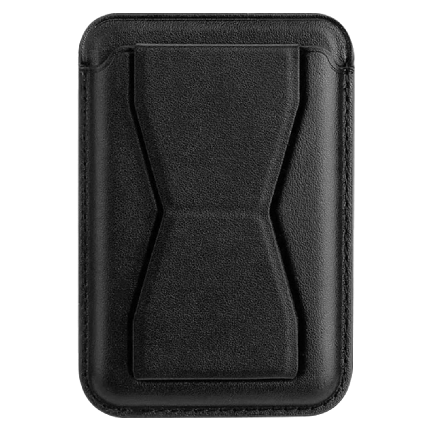 XYST 3-in-1 Phone Wallet with Adhesive Card Holder, Stand, and Grip, Black