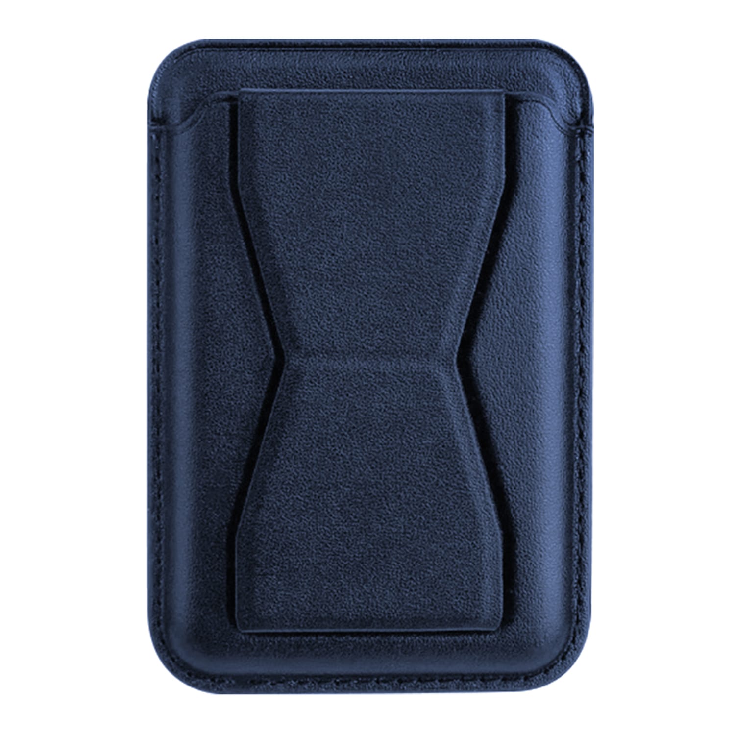 XYST 3-in-1 Phone Wallet with Adhesive Card Holder, Stand, and Grip, Navy Blue
