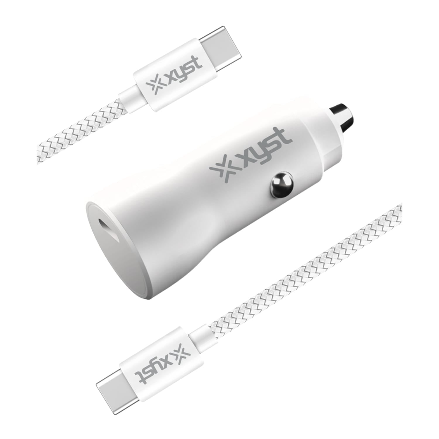 XYST 20-Watt Single-Port USB-C Power Delivery Wall Charging Kit with 6-Ft. Braided USB-C Cable, XYS-KITWCTC6W