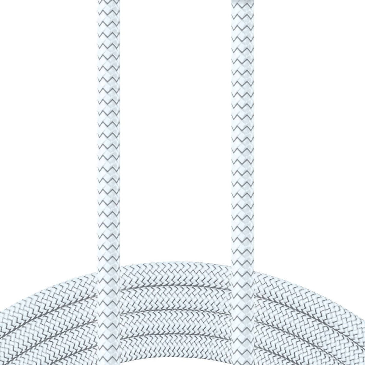 XYST USB to Lightning 10-Ft. Charge and Sync Braided Cable, for Smartphones and Tablets, White