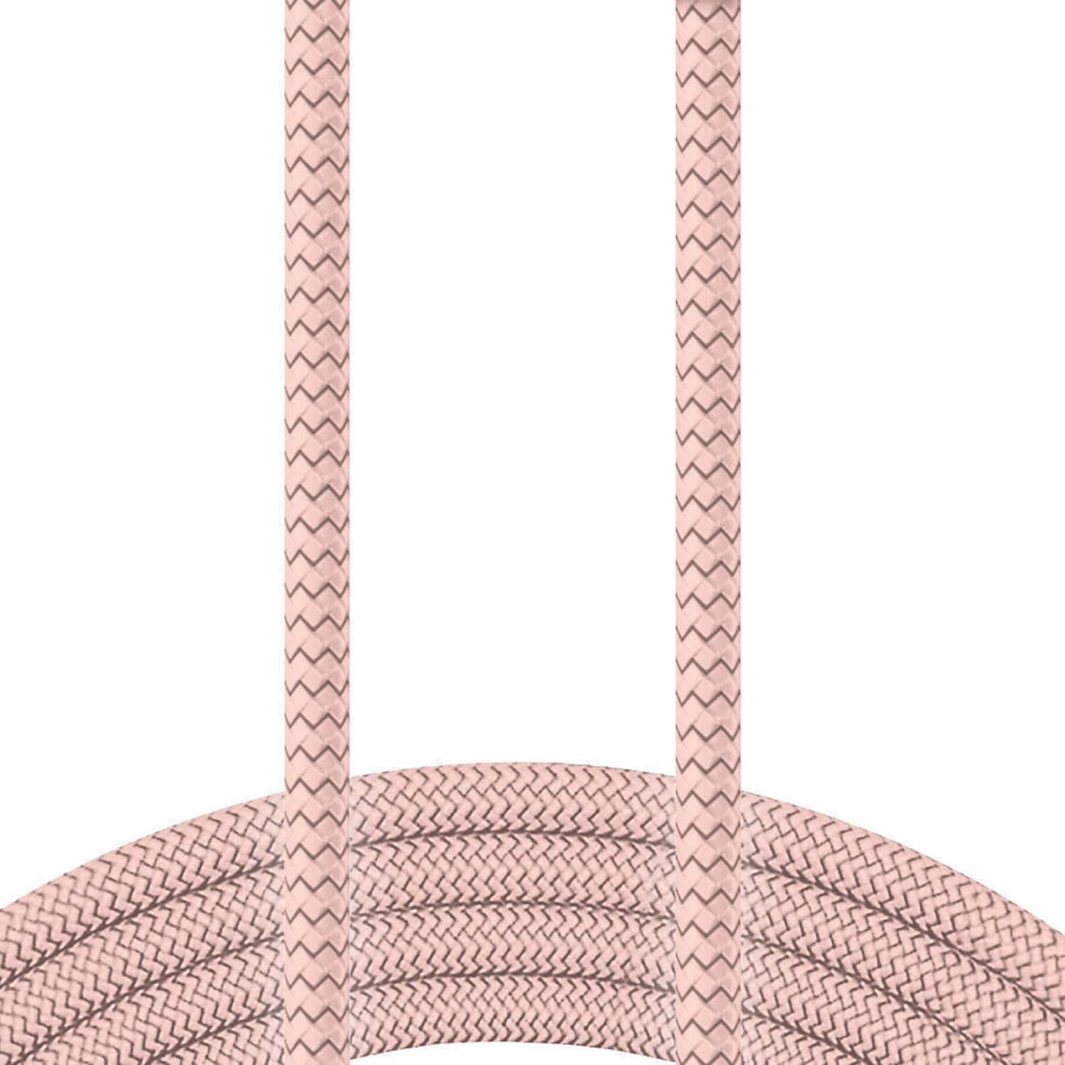 XYST USB to Lightning 10-Ft. Charge and Sync Braided Cable, for Smartphones and Tablets, Rose Gold