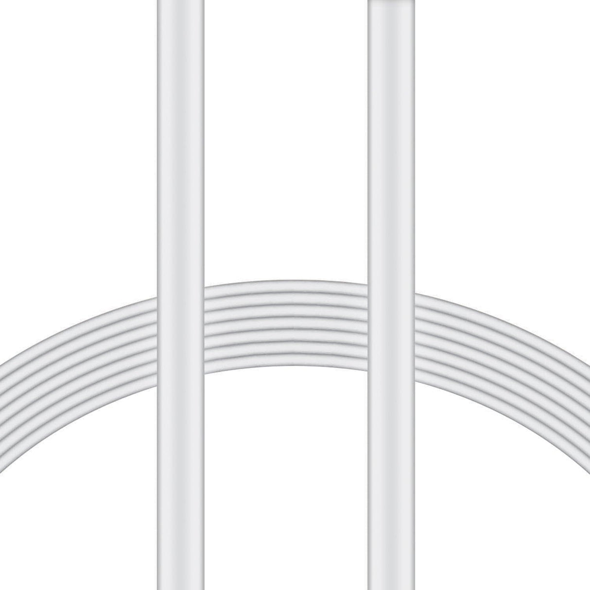 XYST Charge and Sync USB to Lightning Flat Cable, 4 Ft., White