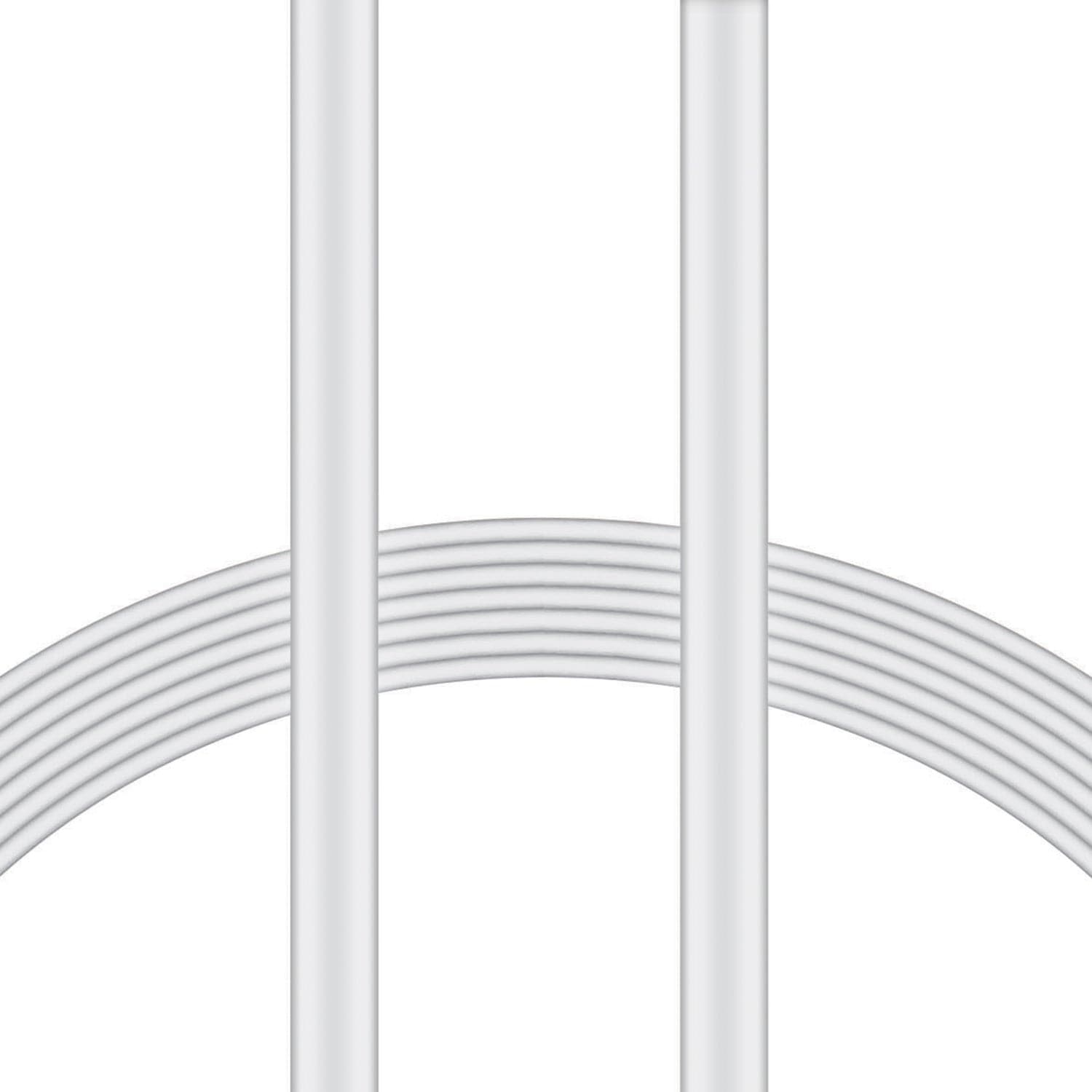 XYST Charge and Sync USB to Lightning Flat Cable, 4 Ft., White