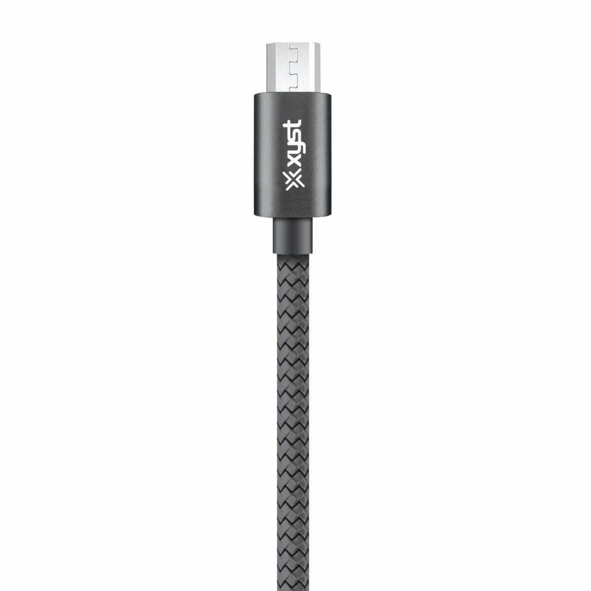 XYST Charge and Sync USB to Micro USB Braided Cable, 10 Ft., Black