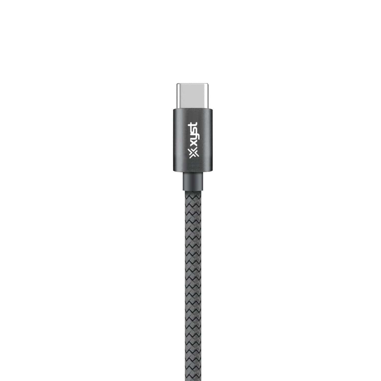 XYST Charge and Sync USB to USB-C Braided Cable, 10 Ft., Black