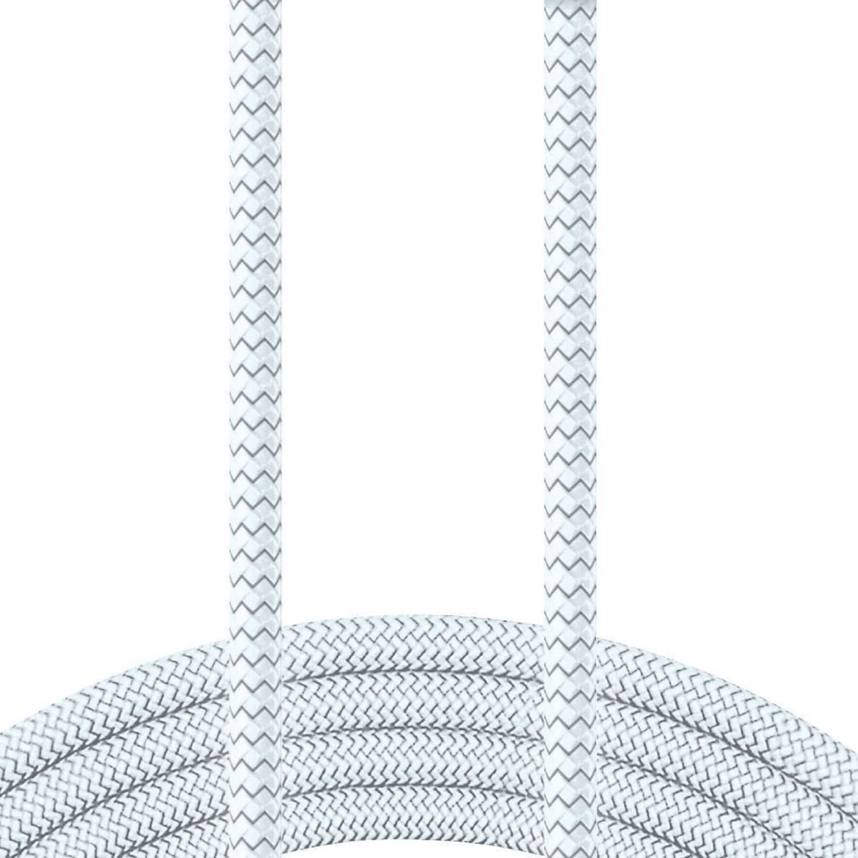 XYST Charge and Sync USB to USB-C Braided Cable, 10 Ft., White