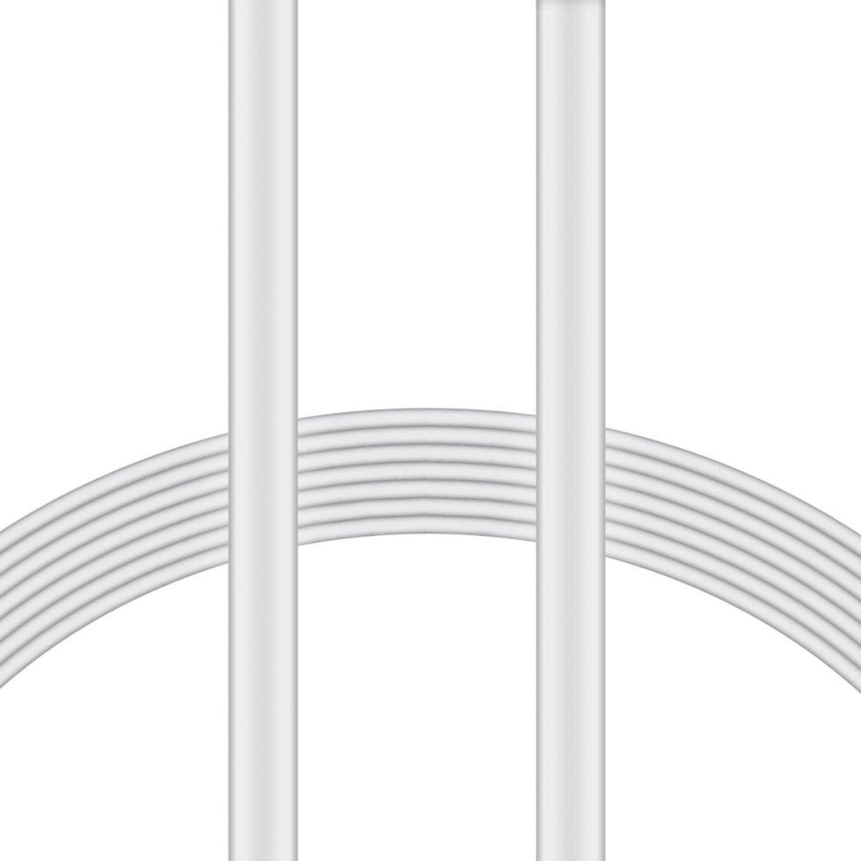 XYST Charge and Sync USB to USB-C Flat Cable, 4 Ft., White