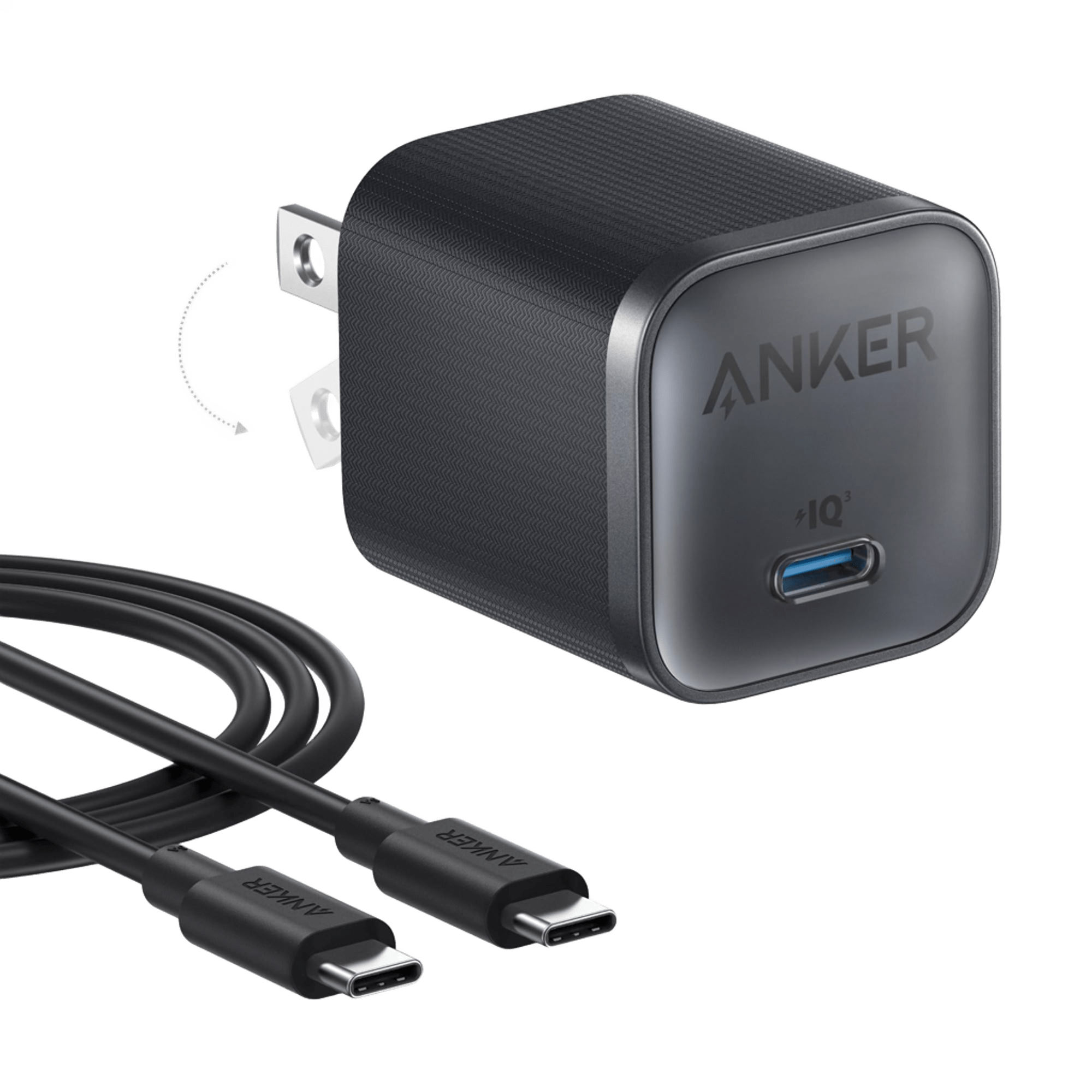 Anker Nano Charger (45W) with USB-C to USB-C Cable