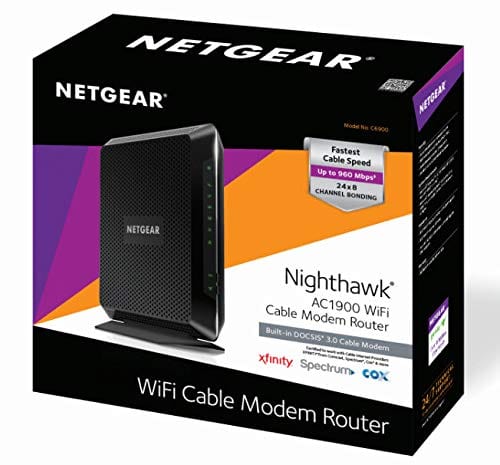 NETGEAR Nighthawk Dual Band AC1900 Cable Modem Router ? Certified Refurbished