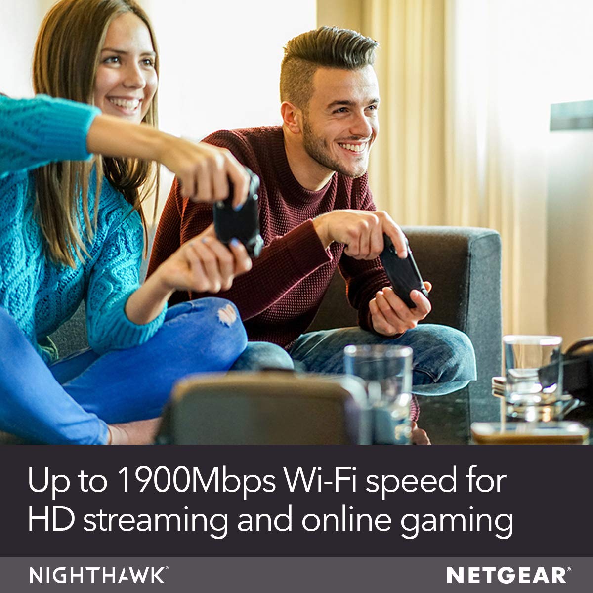 Netgear C7100V Nighthawk AC1900 WiFi DOCSIS 3.0 Cable Modem Router, for XFINITY Internet & Voice – Certified Refurbished