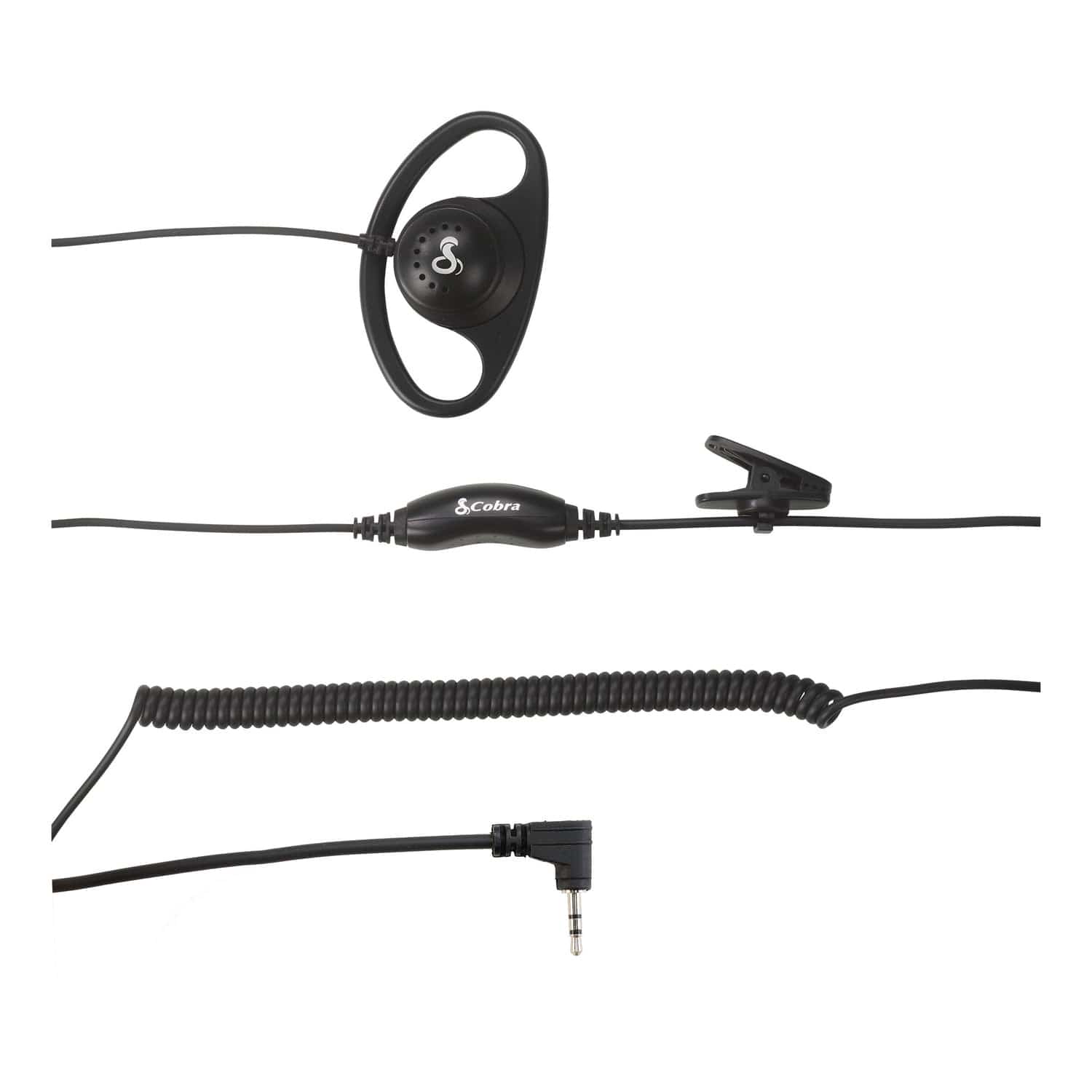 Cobra D-Style 2.5-mm Earpiece for Select Cobra FRS PX650, RX, ACXT, and GMRS and FRS TrailBlazer 2-Way Radios, 0010120-1