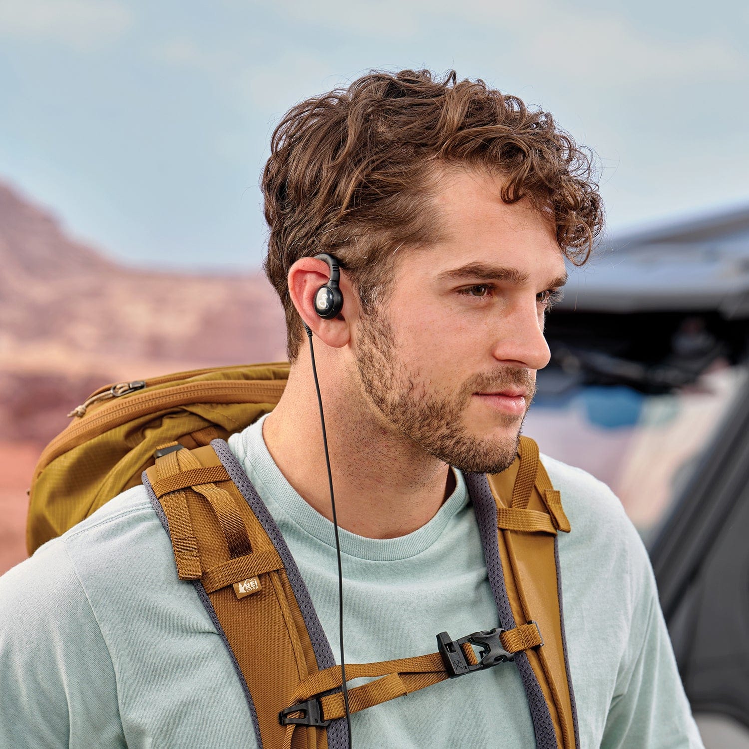 Cobra C-Style 2.5-mm Swivel Wrap Around-the-Ear Headset for Select Cobra FRS PX650, RX, ACXT, and TrailBlazer 2-Way Radios, 0010121-1