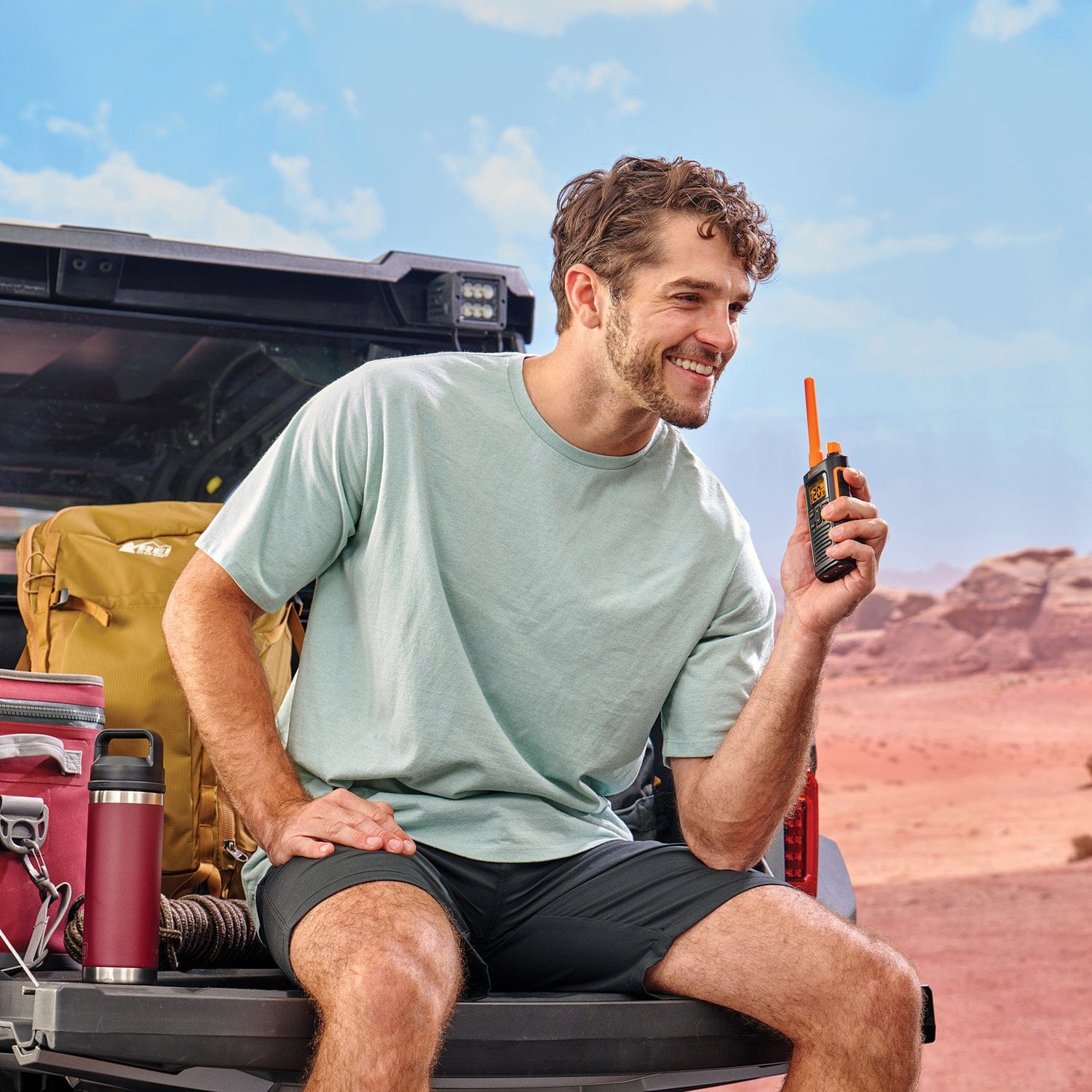 Cobra TrailBlazer 450 GMRS 2-Way Radio Pair, Black and Orange