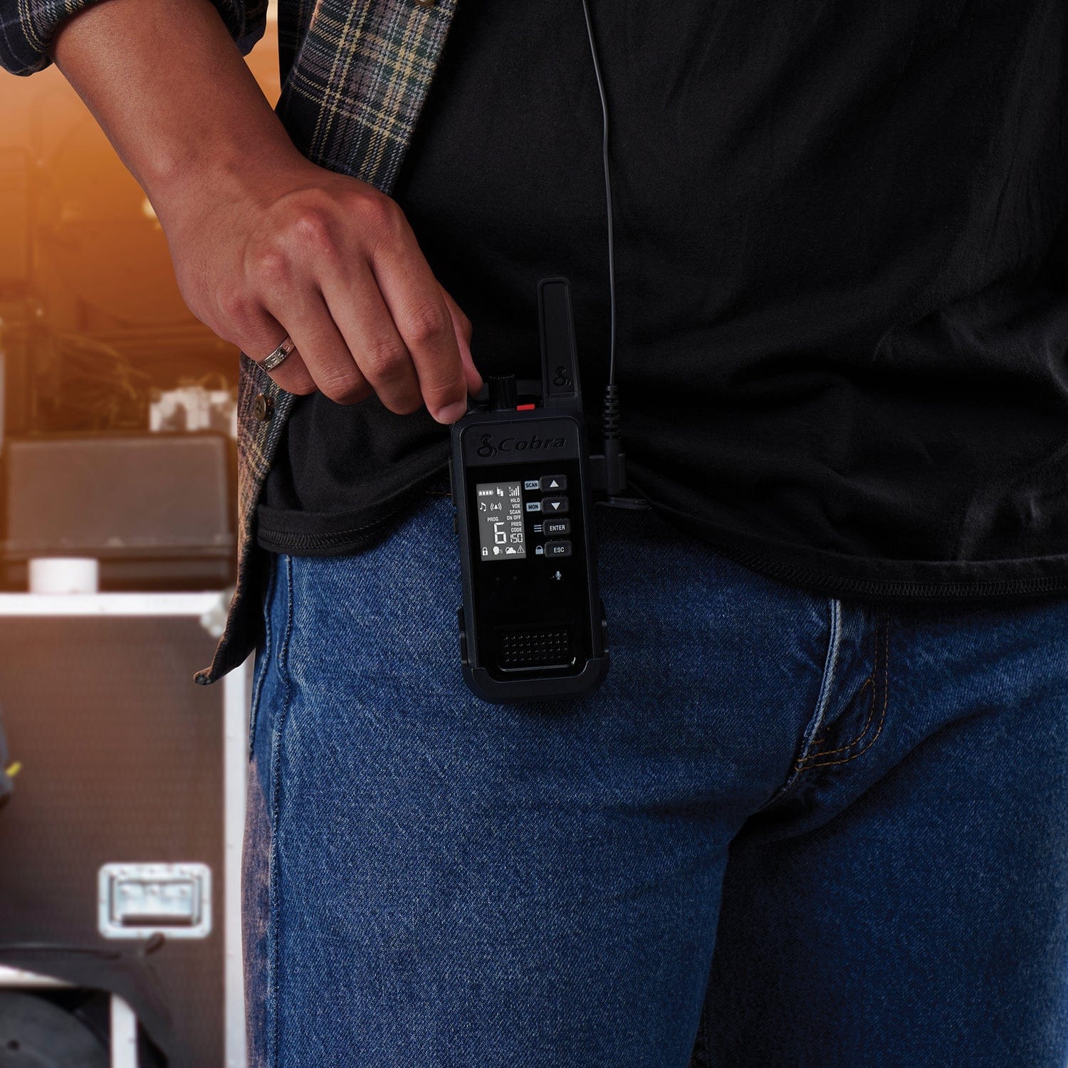 Cobra Performa 450 2-Way Handheld Business Radio with LCD Screen, 6 Pack