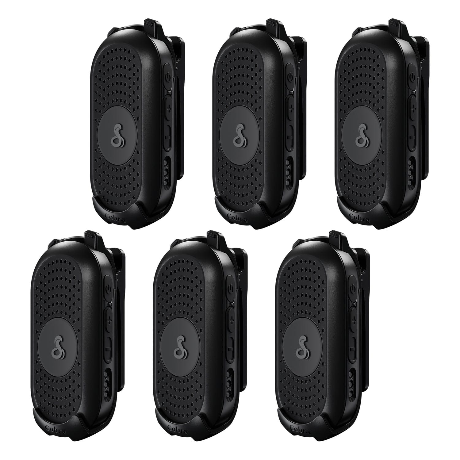 Cobra PX280 Compact 2-Way Handheld Business Radio with Dual-Dock Charger, 6 Pack