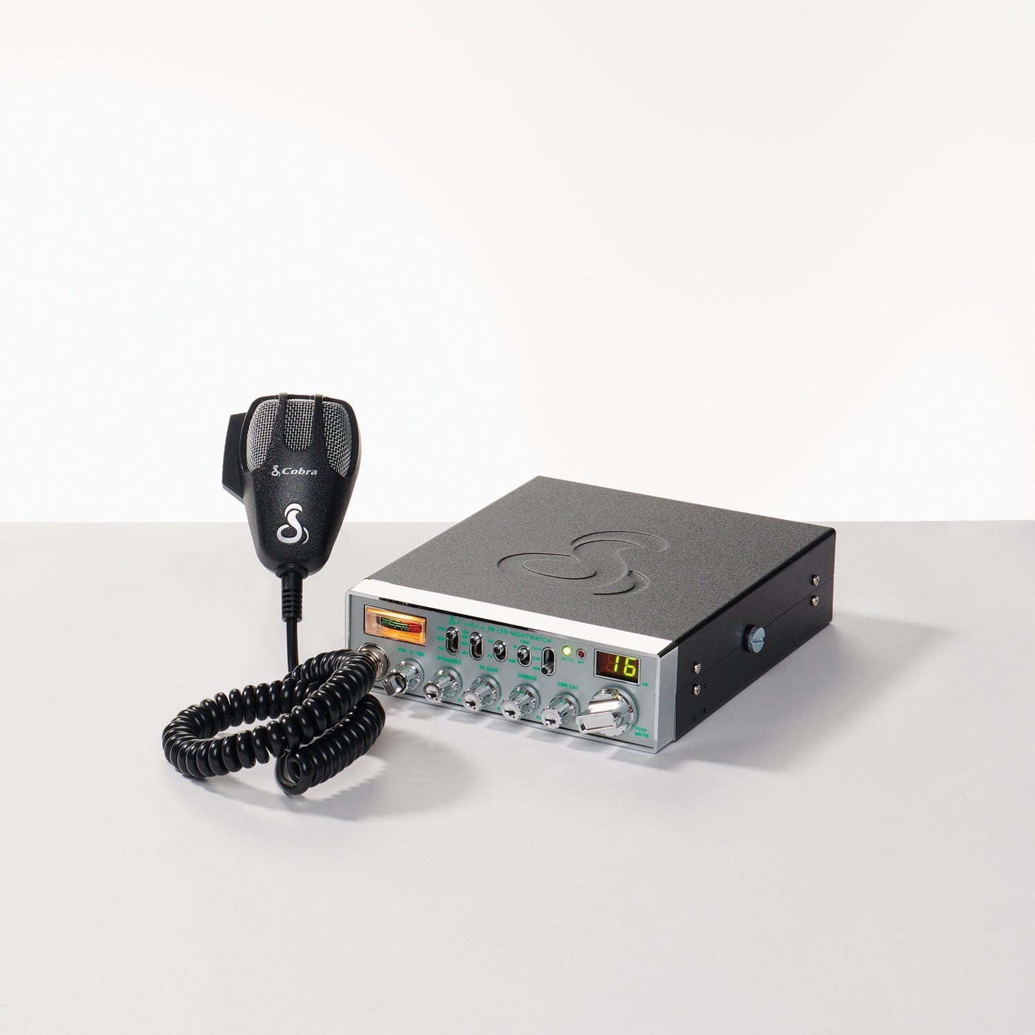 Cobra 40-Channel AM/FM CB Radio with NightWatch and Microphone, Chrome Face, 29 NW LTD Classic