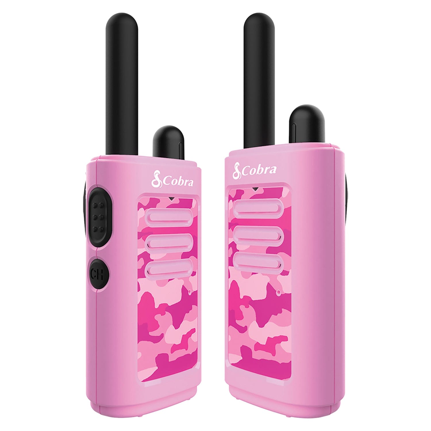 Cobra HE150 2 Pack Kid's Hero 16-Mile Range Walkie Talkies, Pink