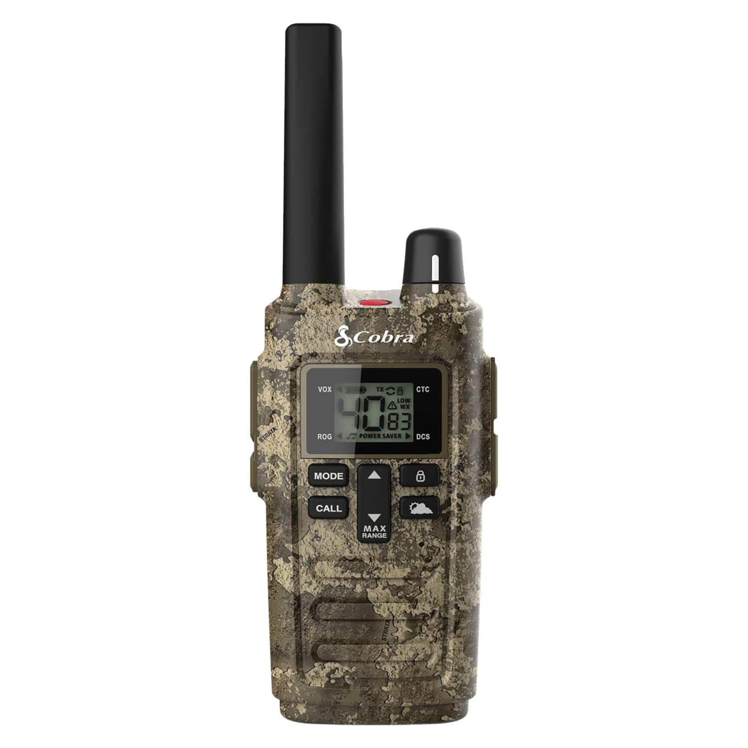Cobra RX380 32-Mile-Range Weather-Resistant 2-Way Radios, 2 Pack, Camouflage