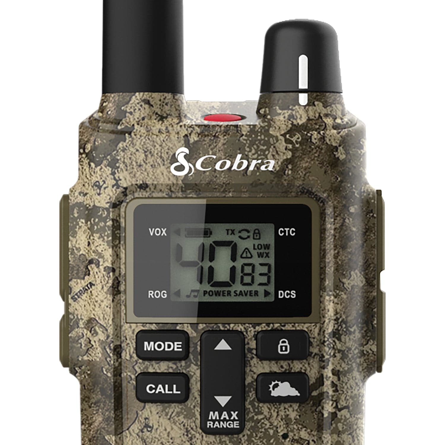 Cobra RX380 32-Mile-Range Weather-Resistant 2-Way Radios, 2 Pack, Camouflage