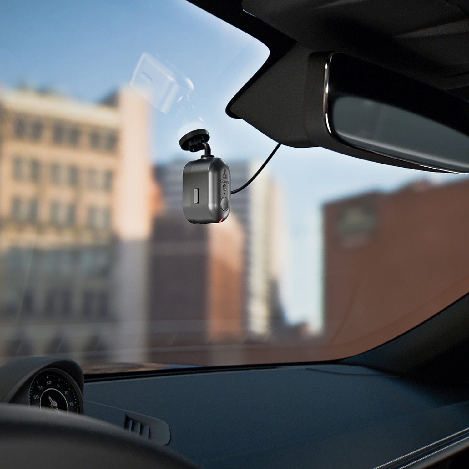 Cobra SC 120 Front 1440p Smart Dash Cam with Wi-Fi and microSD Card