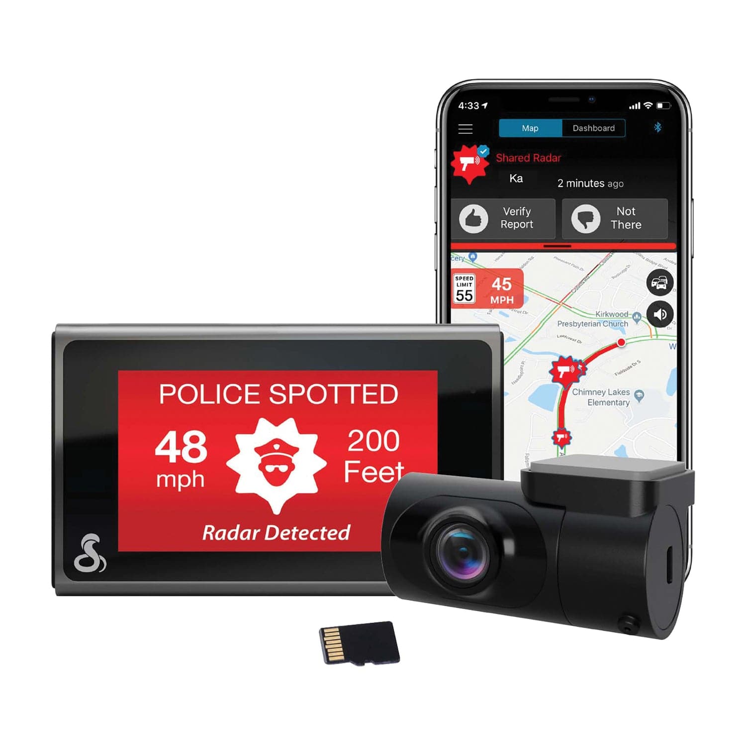 Cobra SC 400D Ultimate Smart 4K Ultra HD Dash Cam with 1080p Full HD Rear View Accessory Camera