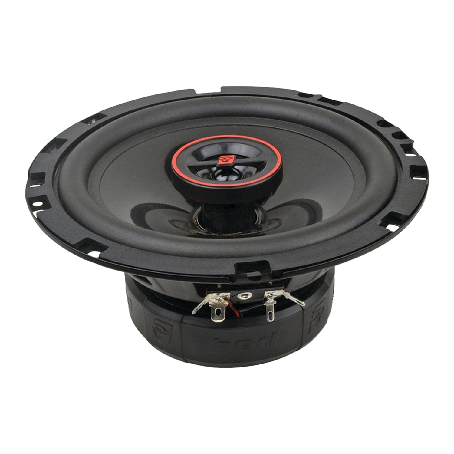 Cerwin-Vega Mobile HED Series 6.5-In. 320-Watt-Max 2-Way Coaxial Speakers, Black and Red, 2 Pack