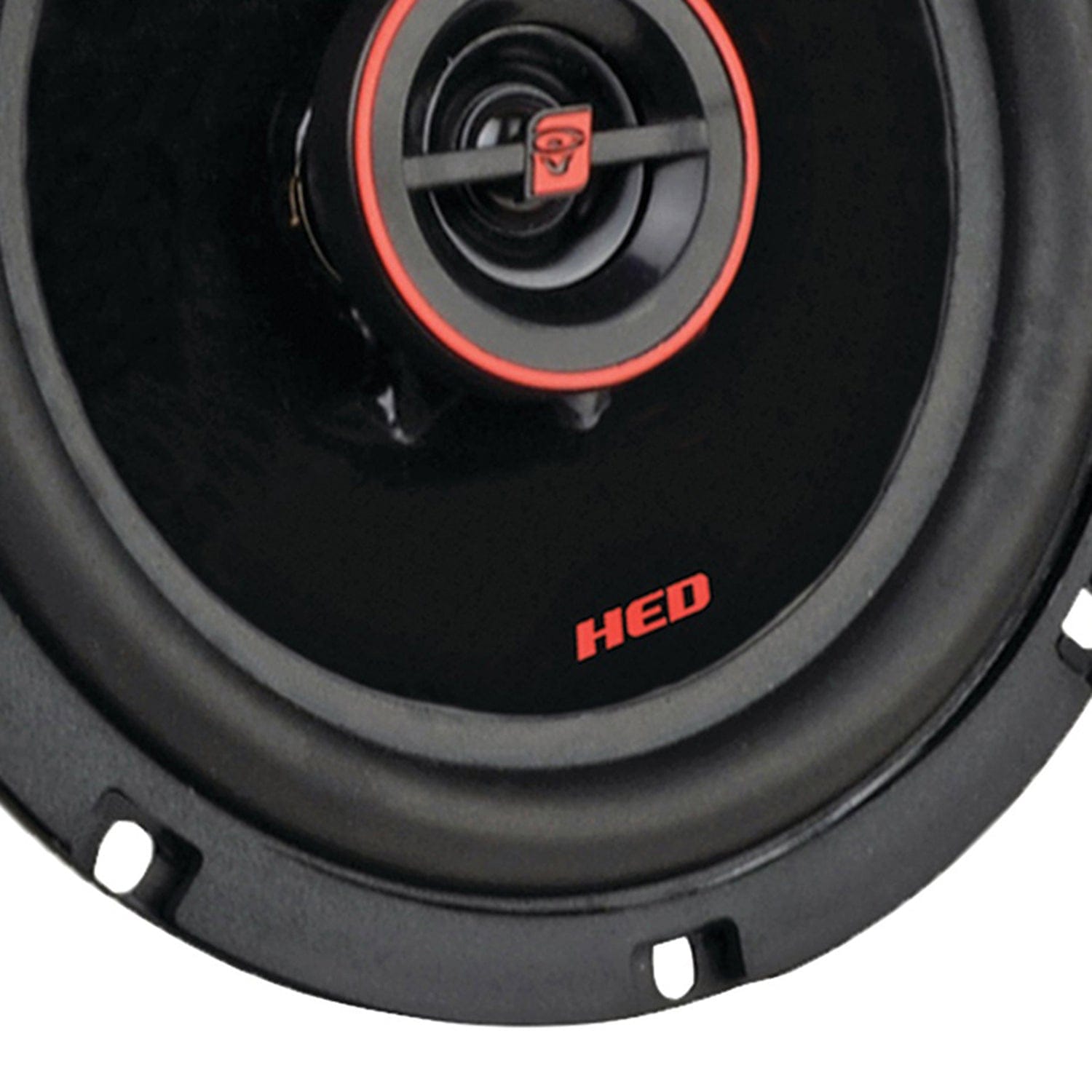 Cerwin-Vega Mobile HED Series 6.5-In. 320-Watt-Max 2-Way Coaxial Speakers, Black and Red, 2 Pack