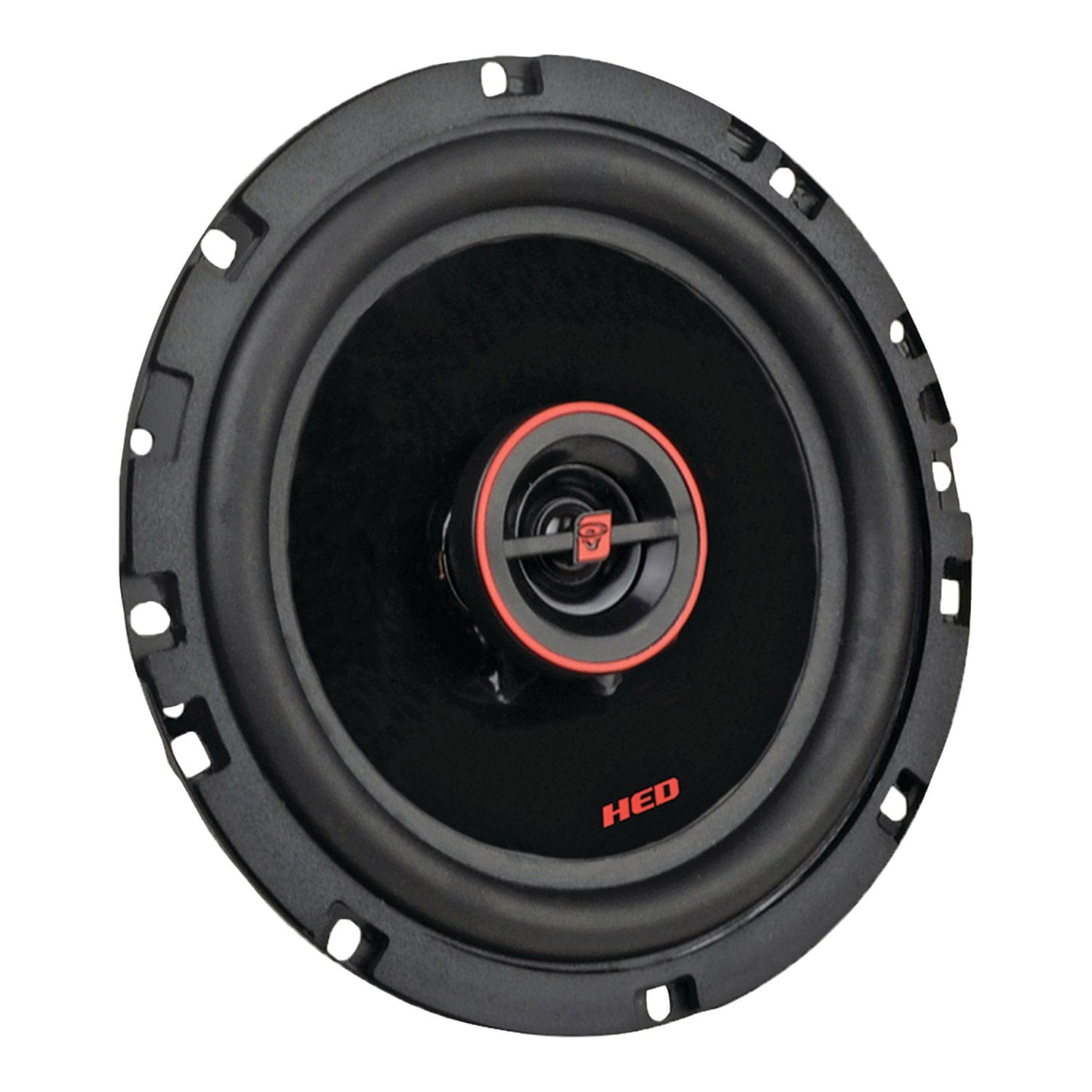 Cerwin-Vega Mobile HED Series 6.5-In. 320-Watt-Max 2-Way Coaxial Speakers, Black and Red, 2 Pack