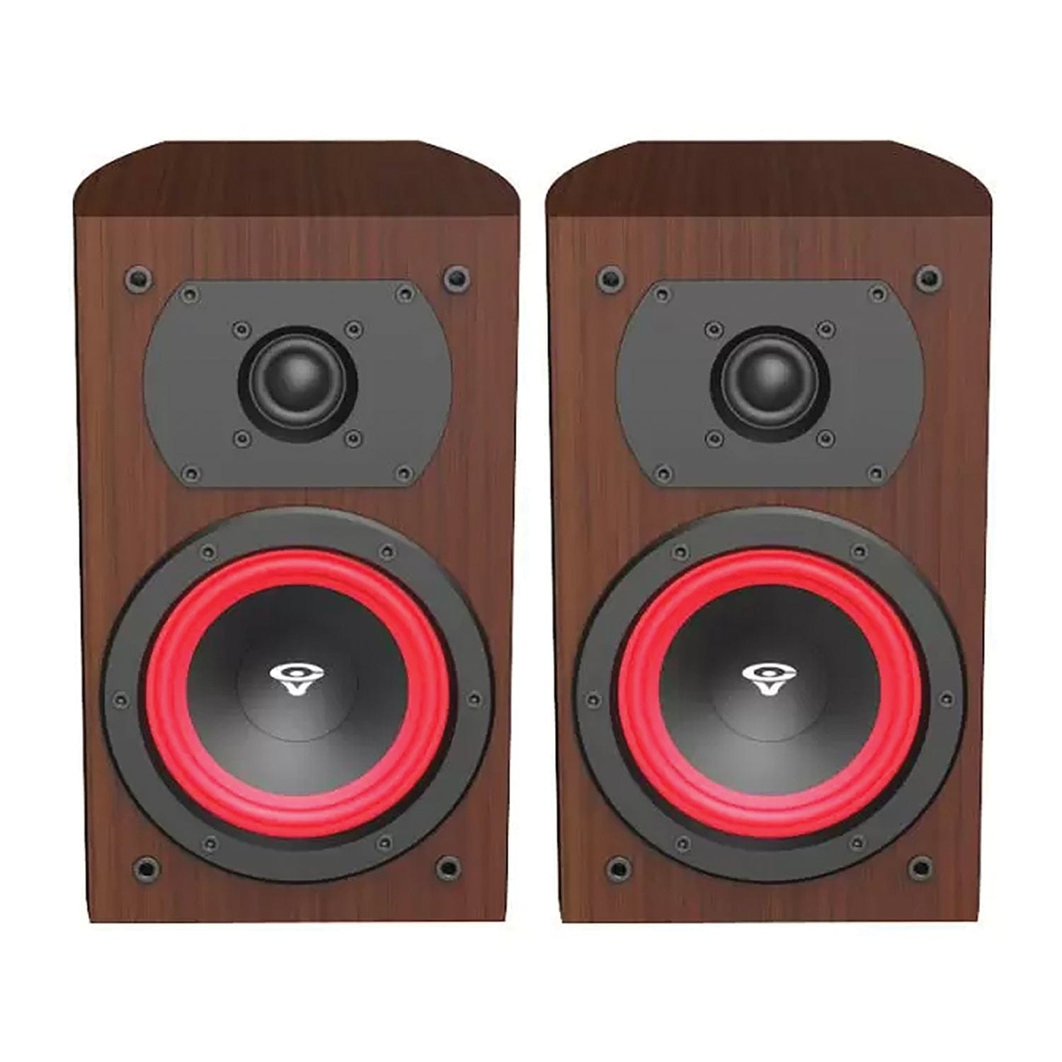 Cerwin-Vega LA Series 110-Watt-Peak LA14 Bookshelf Speaker Set, 2 Count, Espresso